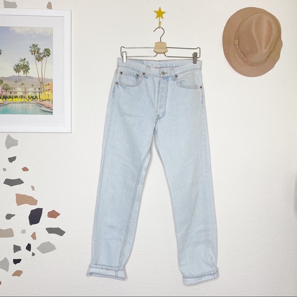 Levi’s reworked 501 Light Wash straight leg Jeans - Picture 1 of 8